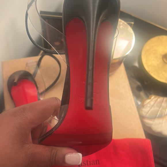 Christian Louboutin Nosy Spikes 100 KID/PVC - Picture 12 of 16